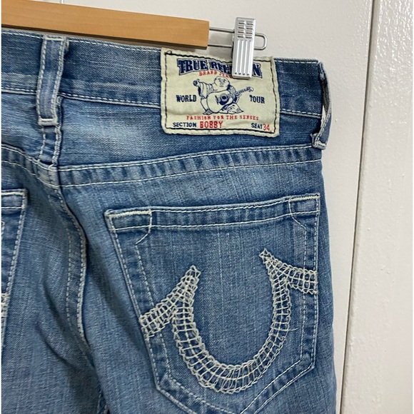 True Religion Distressed Men Jeans Size 32 Great Condition Blue - Picture 6 of 6